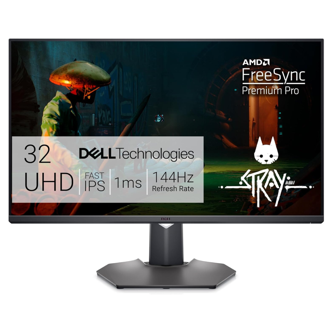 Dell G3223Q 32" 4K UHD 144Hz 1ms HDR IPS Freesync And G-SYNC Compatible Gaming Monitor