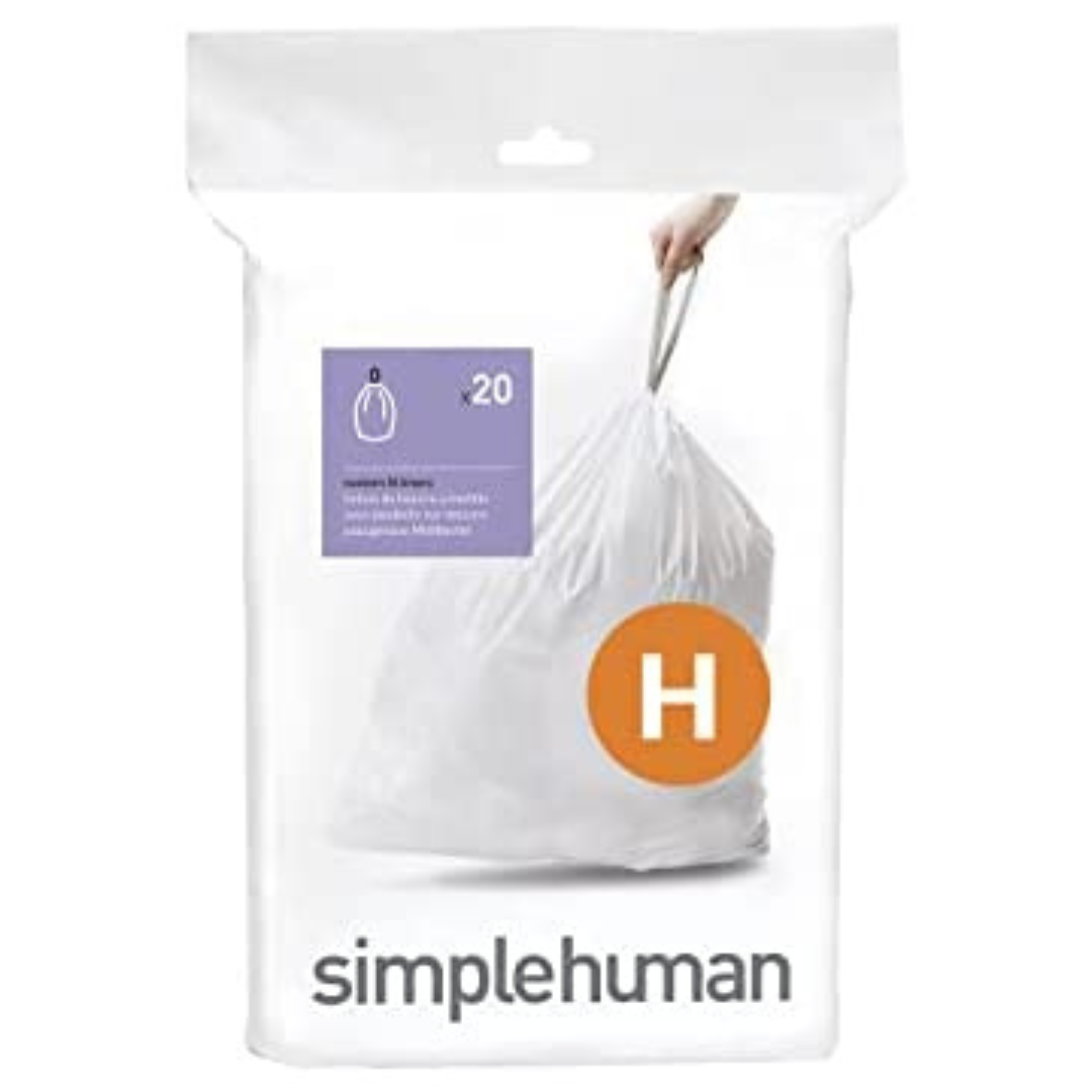 20-Count Simplehuman Trash Bags In Dispenser Packs, 8-9 Gallon