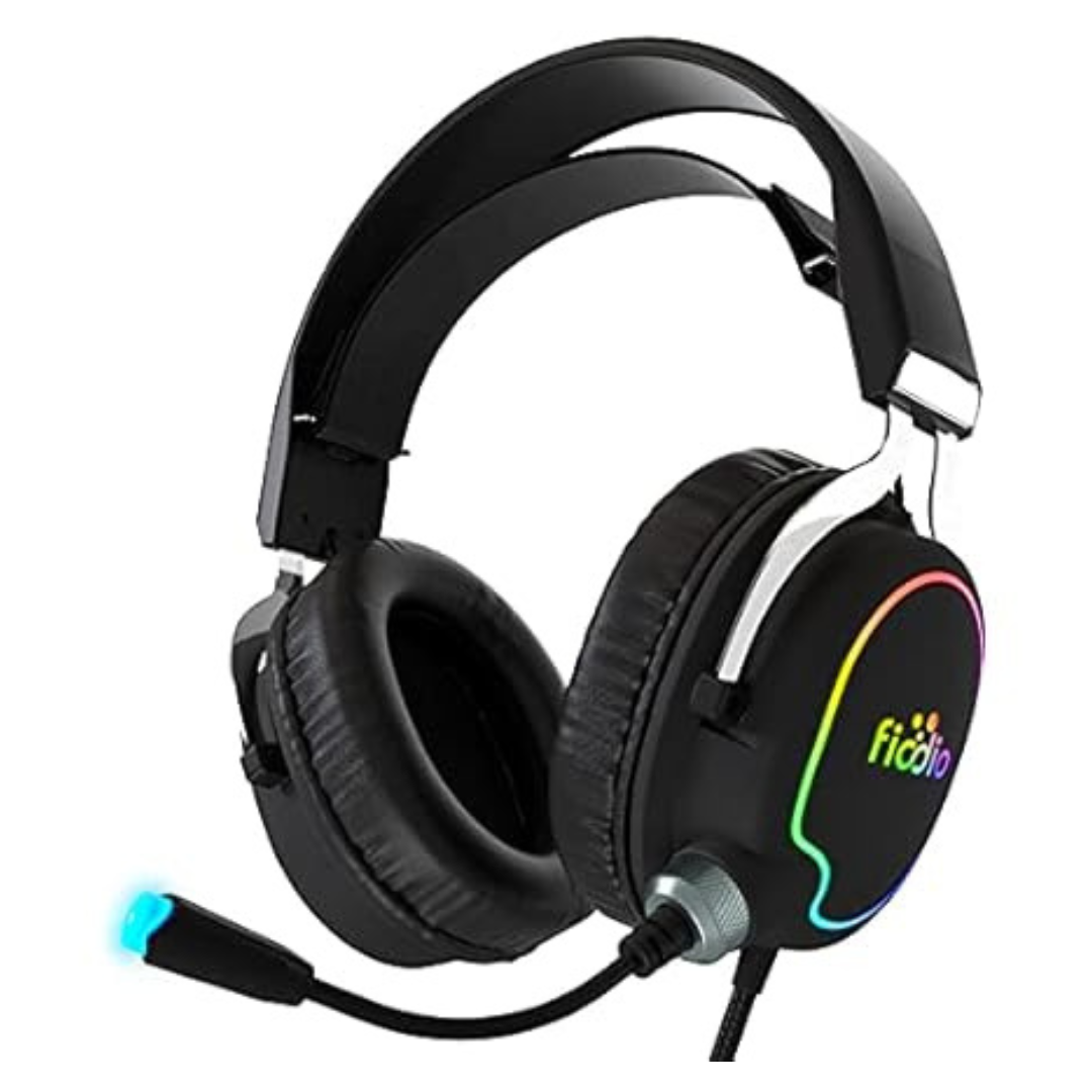 Fiodio Surround Sound Stereo Noise Cancelling Over Ear Gaming Headset