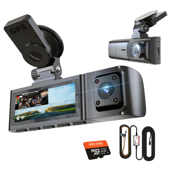 Rexing R316 4K GPS WiFi Front & Cabin Cam