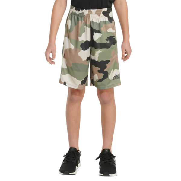 Adidas Boys Elastic Waistband France Camo Printed Short (Various)