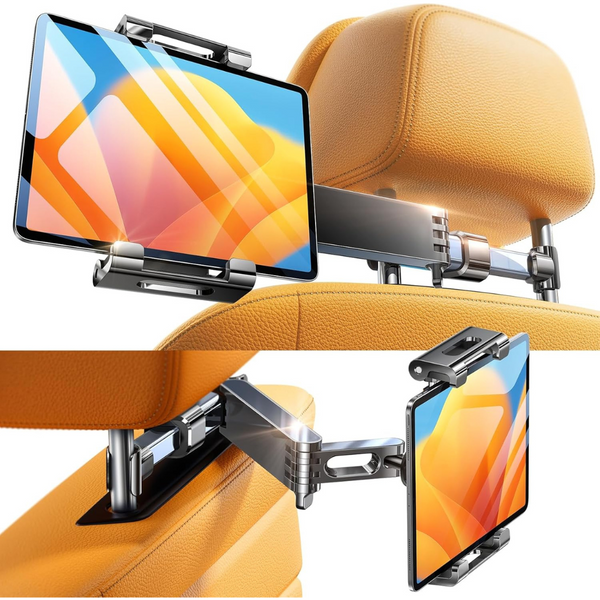 Back Seat Stretchable iPad Tablet Holder for Car Headrest (4.7" - 12.9")