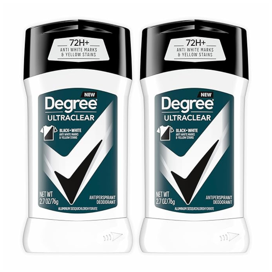 2-Count Degree Men's UltraClear Black+White Antiperspirant Deodorant