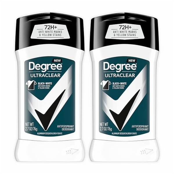 2-Count Degree Men's UltraClear Black+White Antiperspirant Deodorant