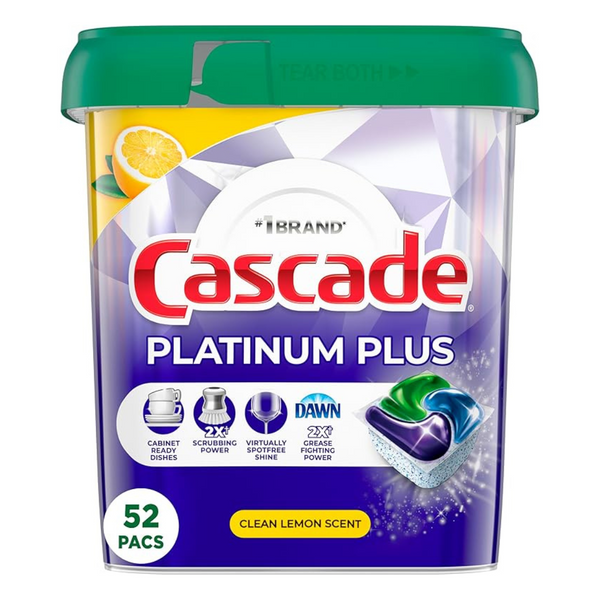 52-Count Cascade Platinum Plus Dishwasher Pods