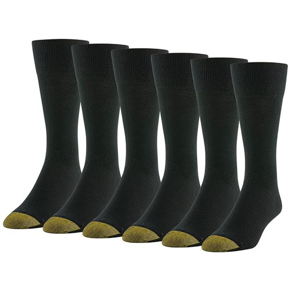 GOLDTOE Men’s Cambridge Crew Socks (6-Pairs)