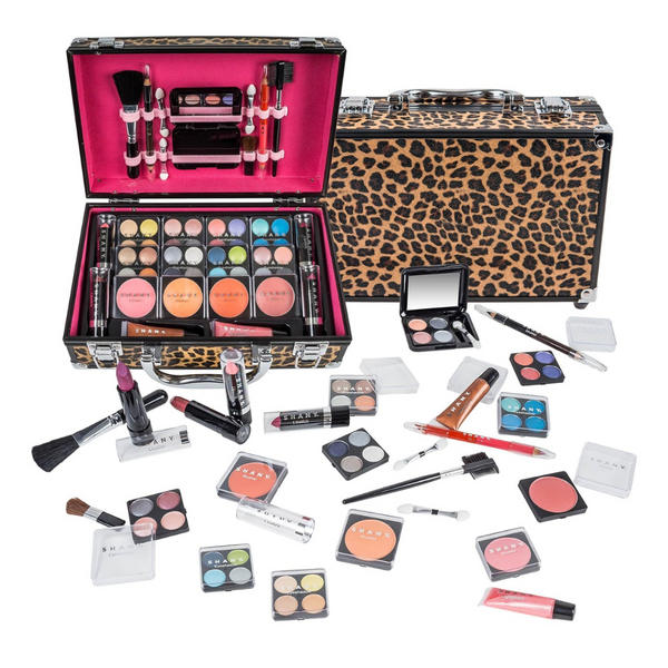 SHANY Carry All Makeup Train Case With Pro Makeup Set