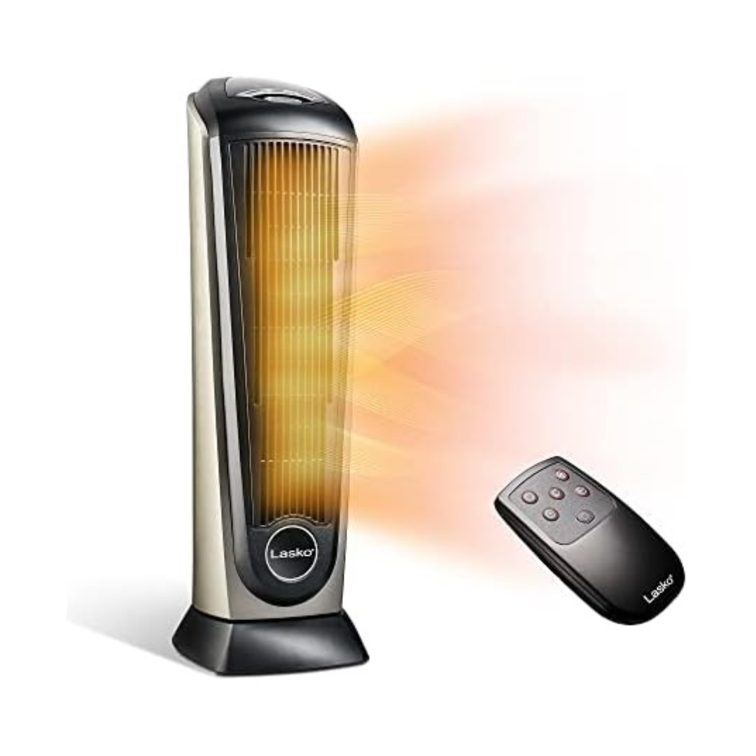 Lasko 22.5" 1500W Electric Oscillating Ceramic Tower Space Heater