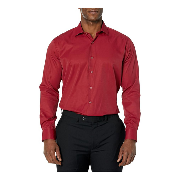 a.x.n.y Men's Slim Fit Solid Cotton Dress Shirt