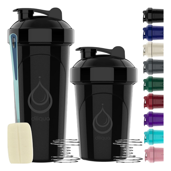 2-Pack Diliqua 28oz & 20oz Shaker Bottle