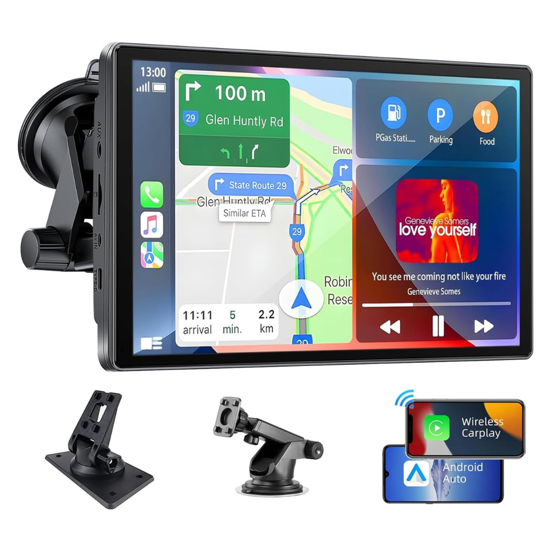 Wireless 7" Touch Screen Car Stereo W/Carplay & Android Auto