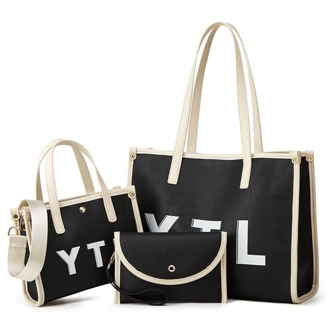 Women Fashion Handbag Wallet Tote Bag Purse Set