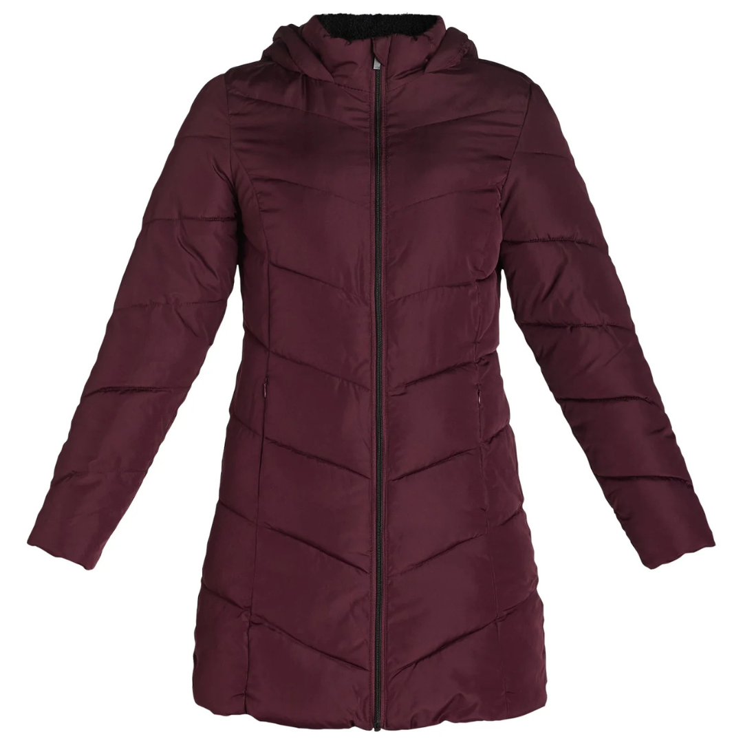 Big Chill Women's Chevron Quilted Puffer Jacket With Hood (Various)