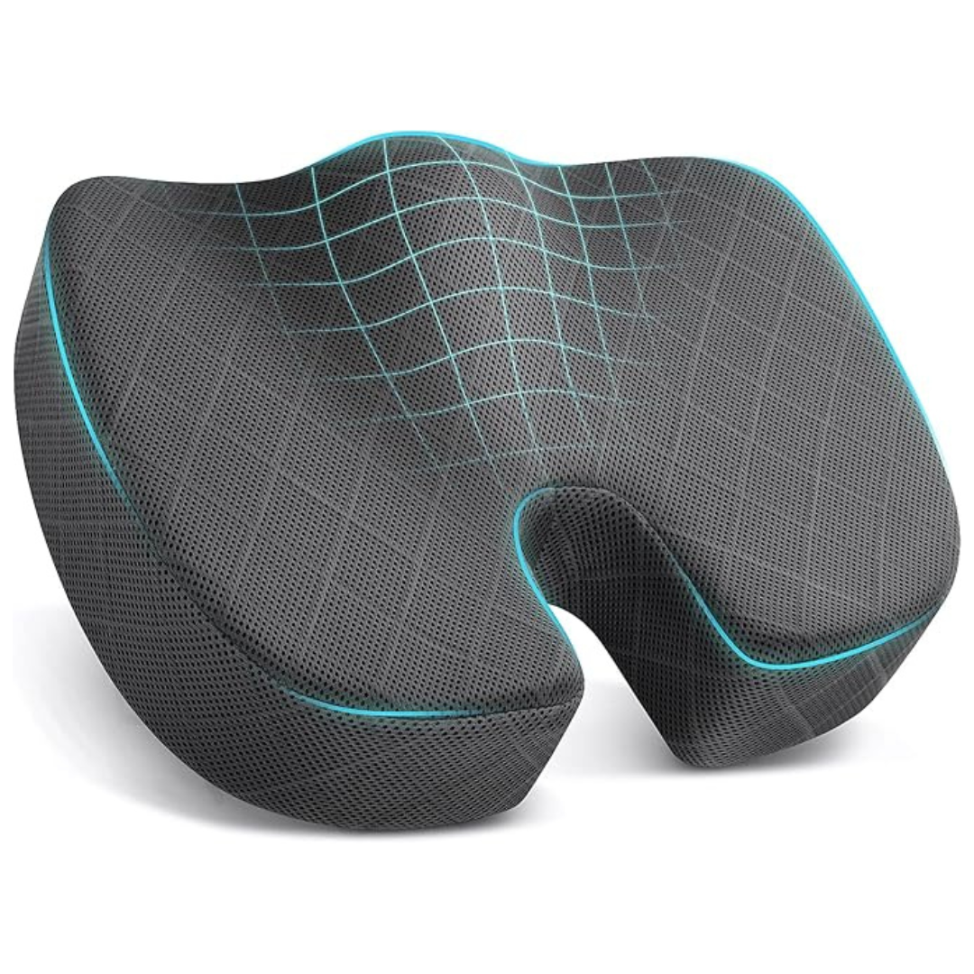 TushGuard Sciatica & Back Coccyx Tailbone Butt Office Chair Seat Cushion