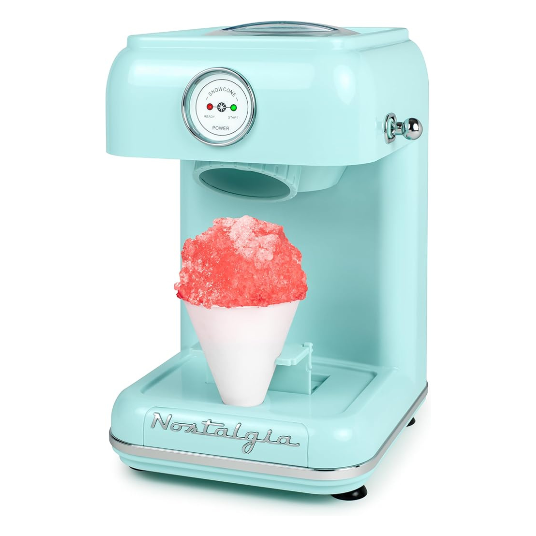 Snow Cone Shaved Ice Machine With Reusable Plastic Cup