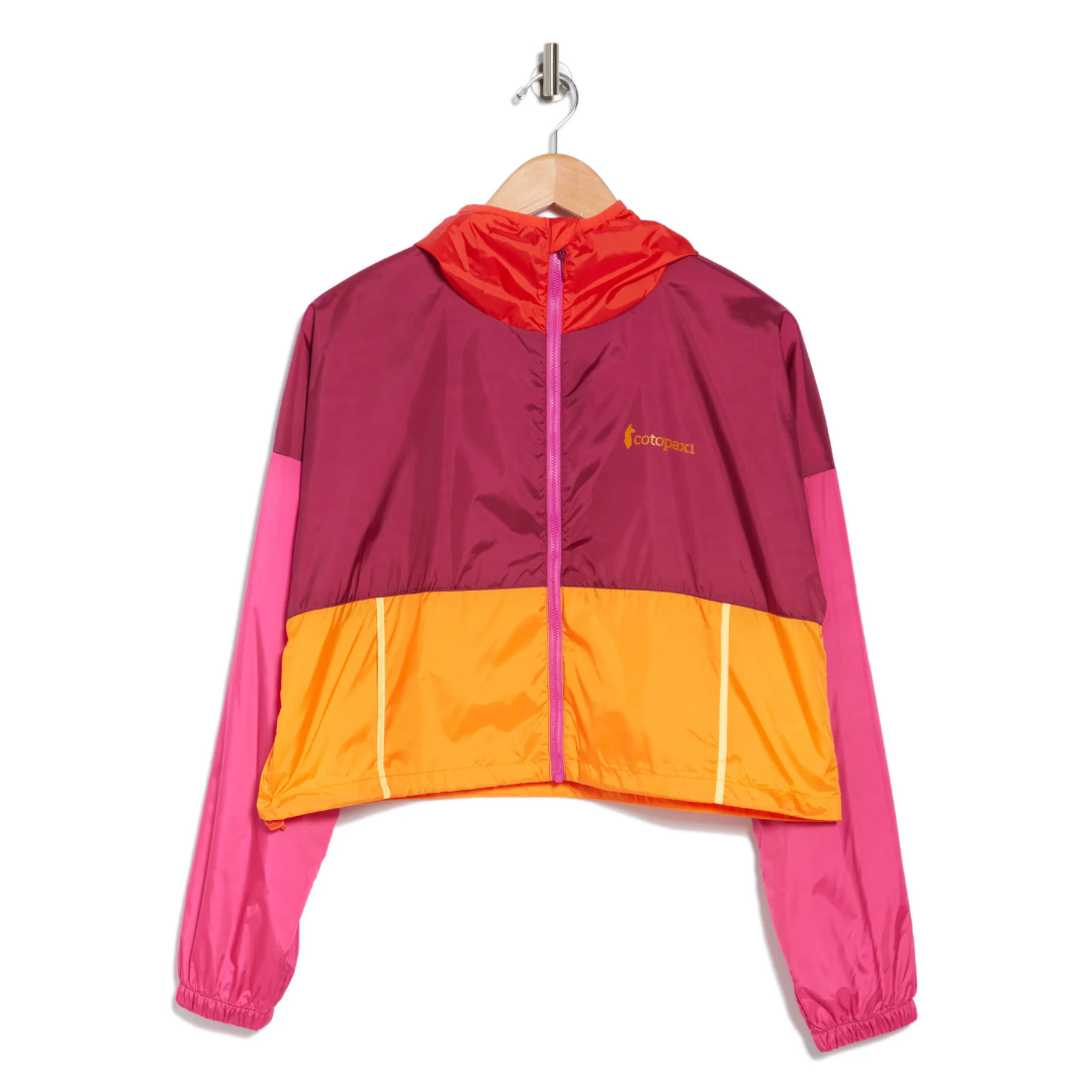 Cotopaxi Women's Teca Colorblock Water Repellent Crop Windbreaker Jacket