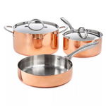 BergHOFF Vintage 5 Piece Tri-Ply Copper Cookware Set W/Lids + $77 Kohls Rewards