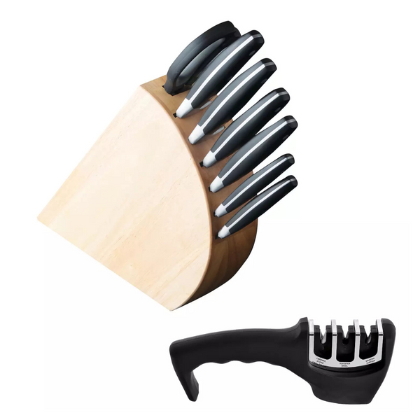 BergHOFF Forged 9-Pc. Stainless Steel Knife Block Set W/3-In-1 Sharpener + $38 Kohls Rewards