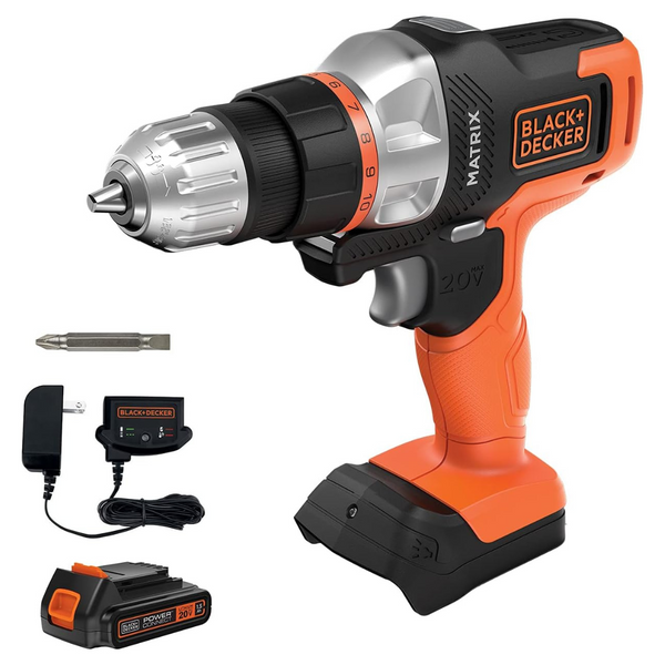 BLACK+DECKER 20V MAX Matrix Cordless Drill/Driver Kit