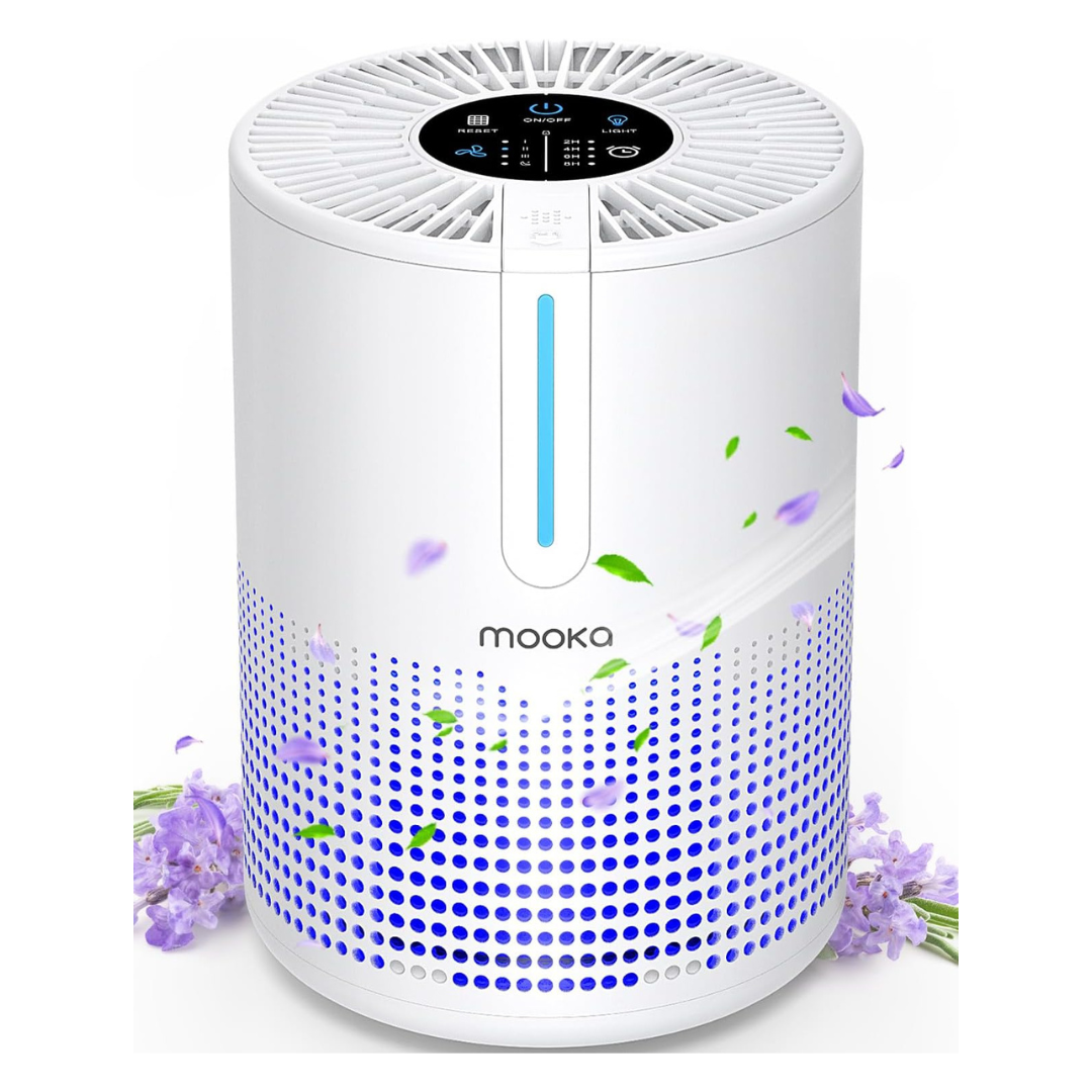 Mooka H13 HEPA Filter Small Portable Air Purifier