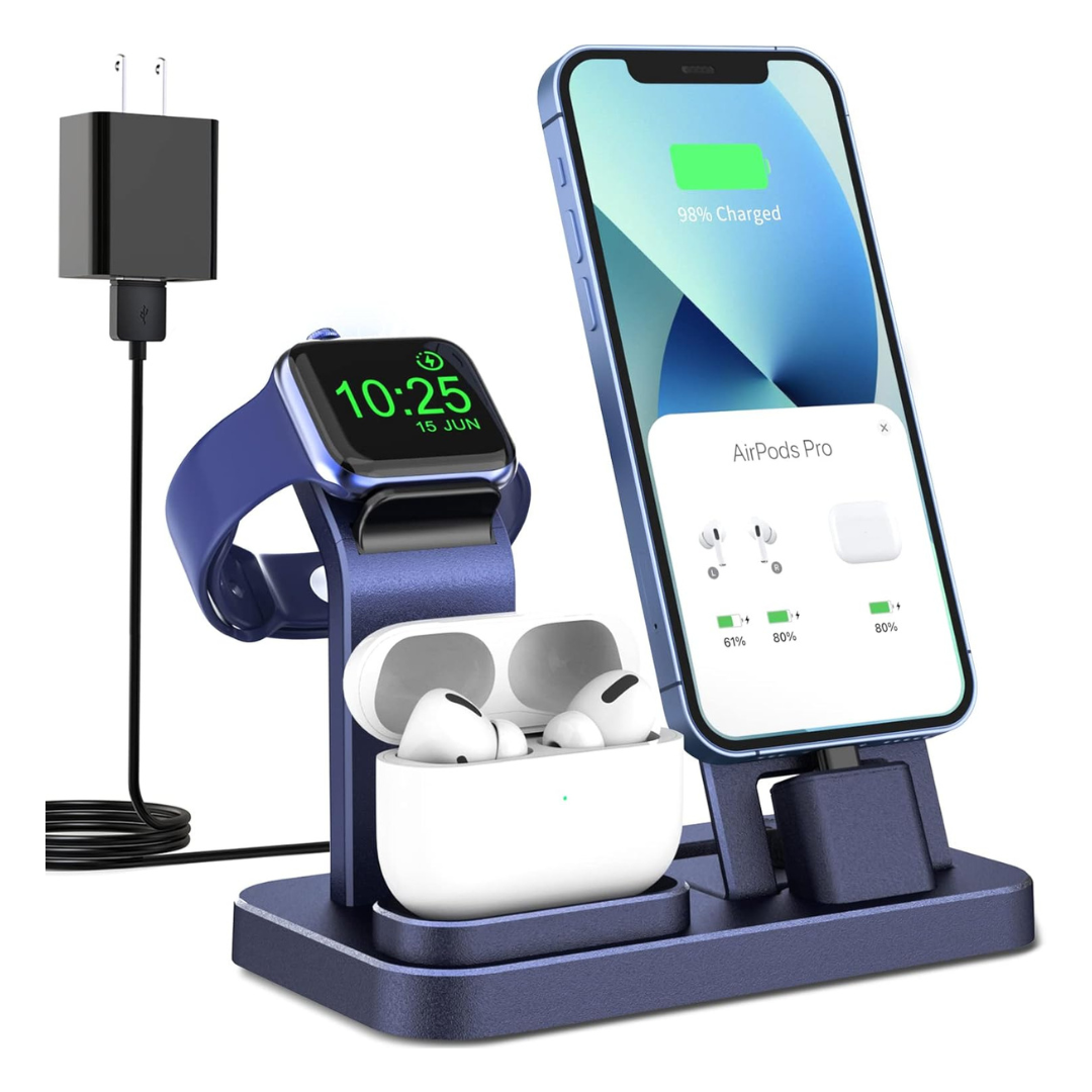 Movay 3-in-1 Charging Station W/ 15W Adapter & Cable For Apple Products