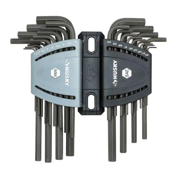 26-Piece Husky SAE/Metric Long-Arm Hex Key Set