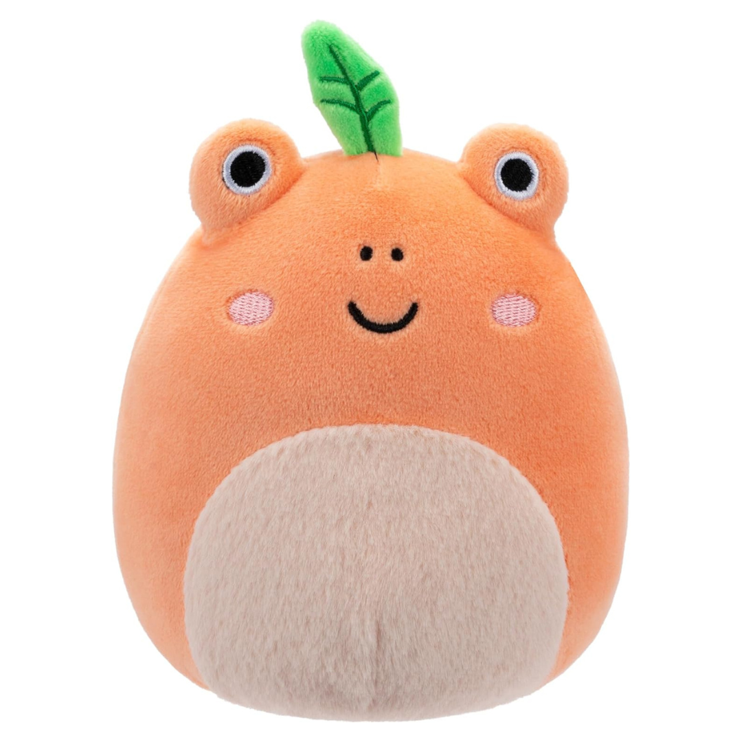 Squishmallows Original 5-Inch Fatima Peach Frog With Fuzzy Belly