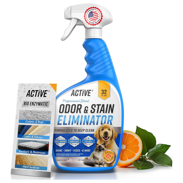 Pet Odor And Stain Eliminator Active Enzyme Cleaner, 32 oz