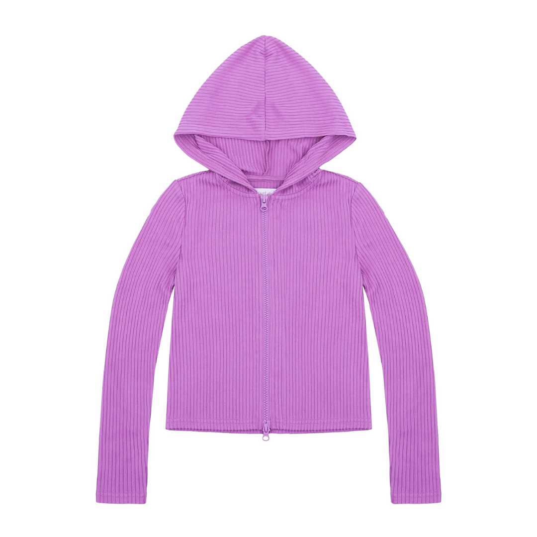 Planet Gold Girls Zip-Up Cardigan