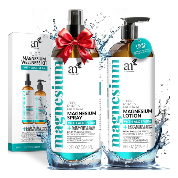 Artnaturals Magnesium Oil Spray And Body Lotion Duo Set