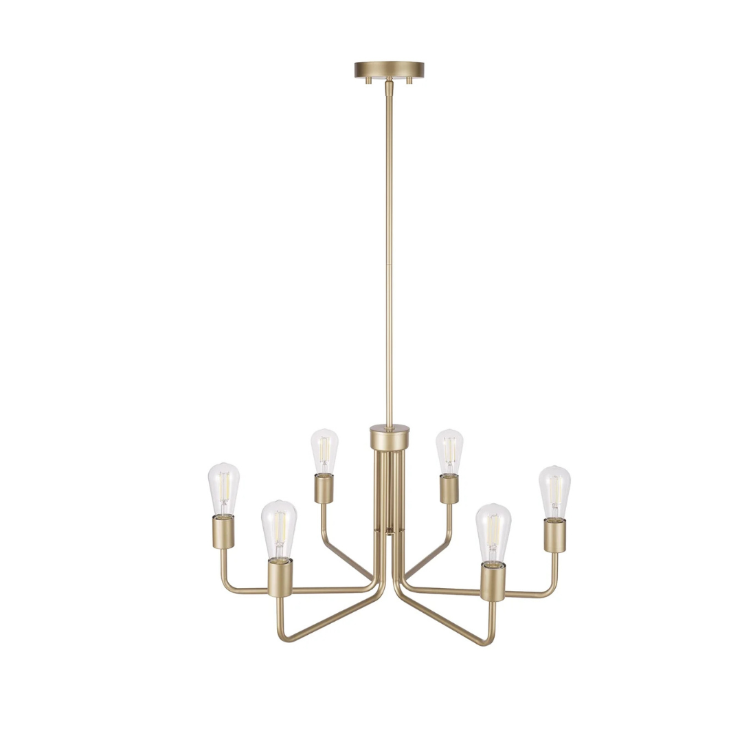 Better Homes & Gardens 6 Lights Chandelier (Burnished Brass Finish)