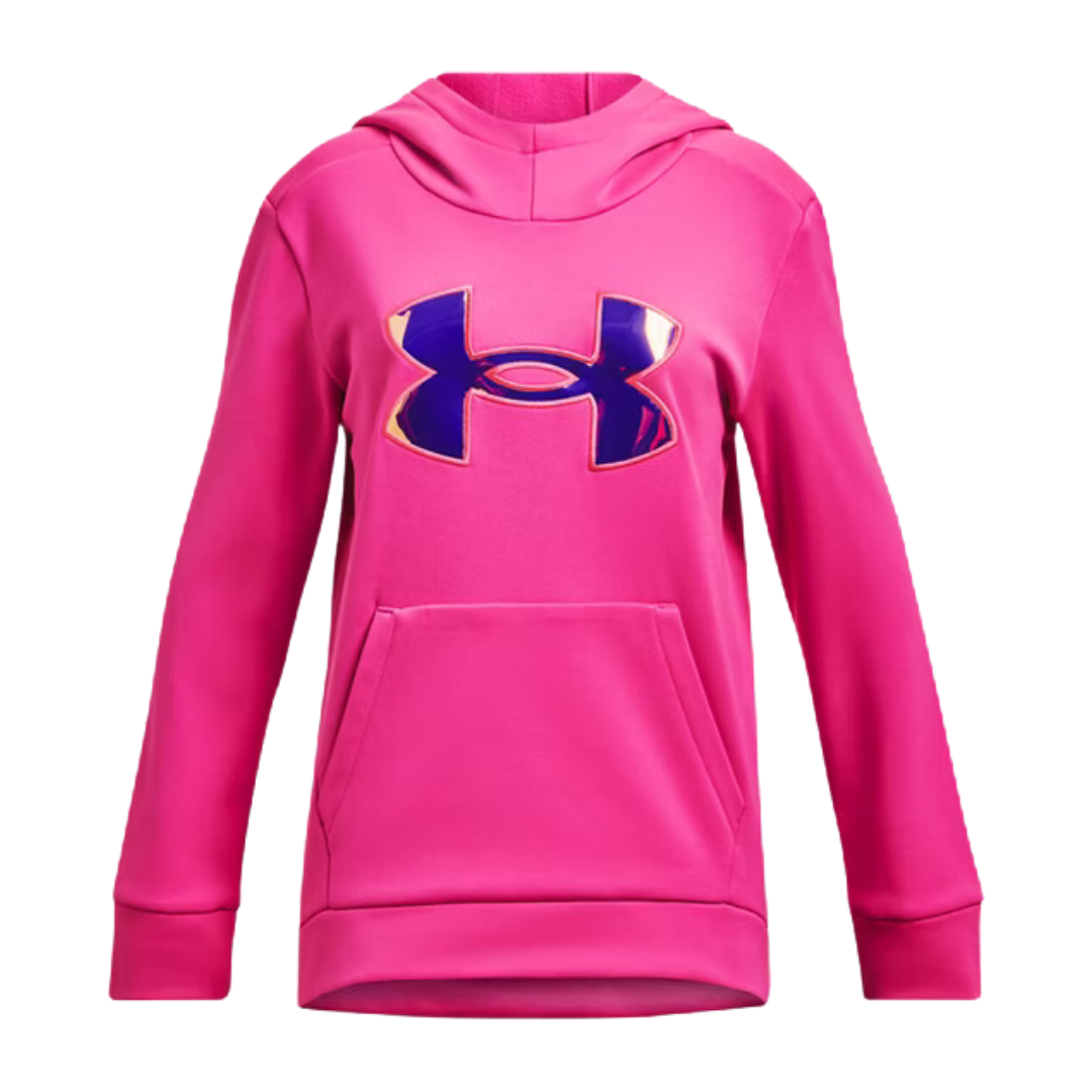 Under Armour Girls' Fleece Iridescent Big Logo Hoodie (Various)