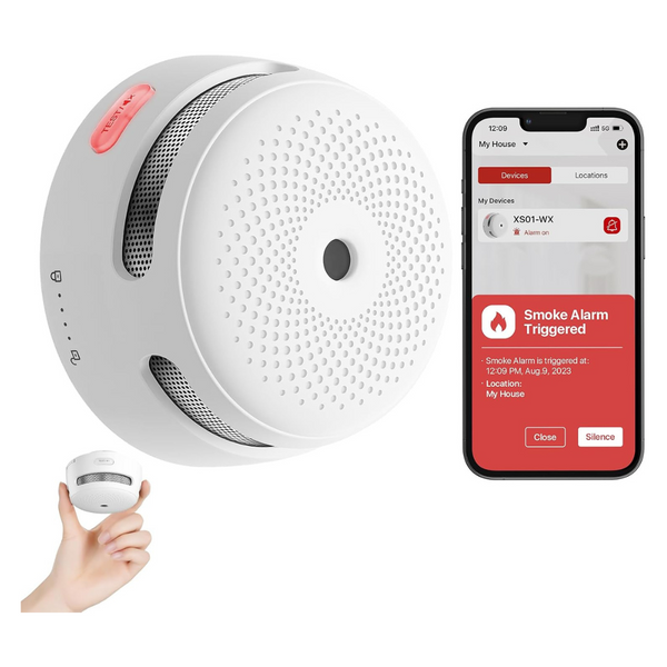 X-Sense Smart Smoke Detector Fire Alarm With Replaceable Battery