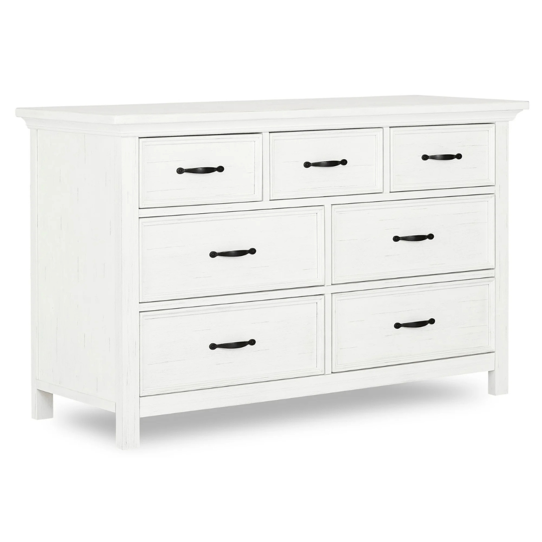 Belmar Wooden Seven Spacious Drawers Double Dresser