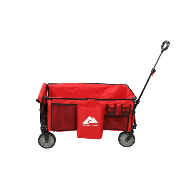 Ozark Trail Camping Utility Wagon With Tailgate & Extension Handle