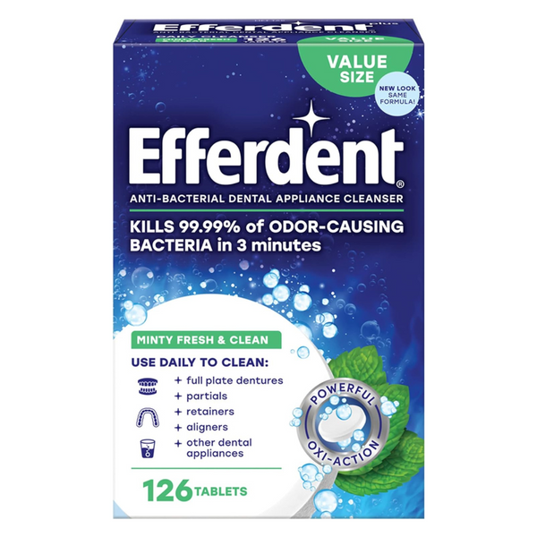 126-Count Efferdent Retainer Denture Cleaning Tablets