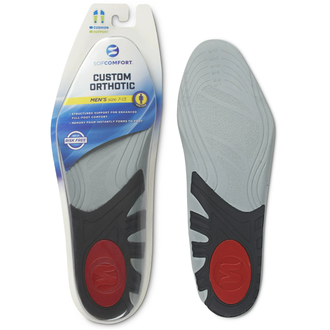 Sof Comfort Men's Sizes 7-13 Orthotic Insole