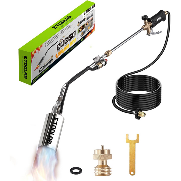 Etoolab Propane Torch Weed Burner Kit with 9.8ft Hose