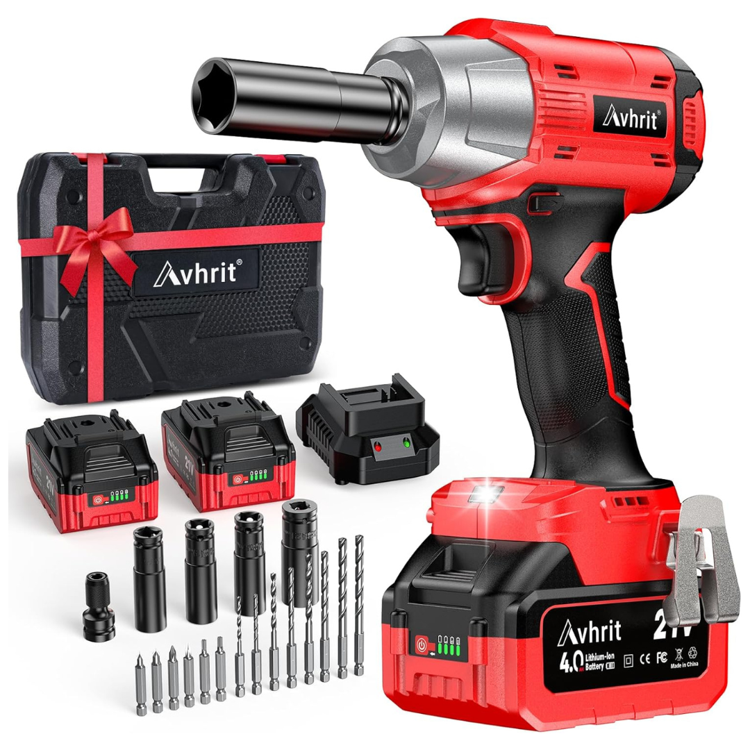 Avhrit 480Ft-lbs 1/2'' Cordless Impact Wrench