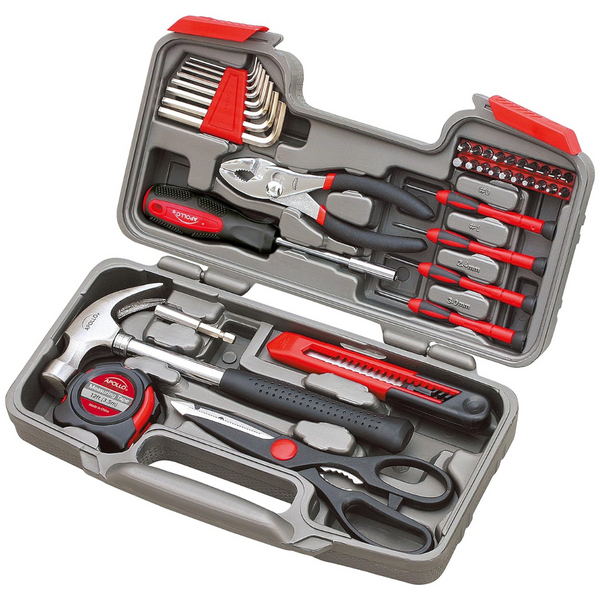 39-Piece Apollo General Household Precision Tool Set with Case