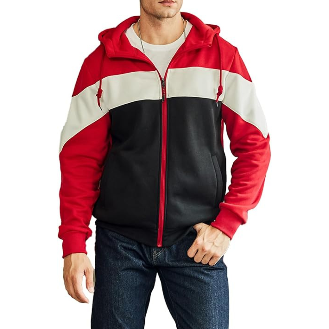 Men's Fleece Jacket Full Zip Sport Sweatshirt Hoodies