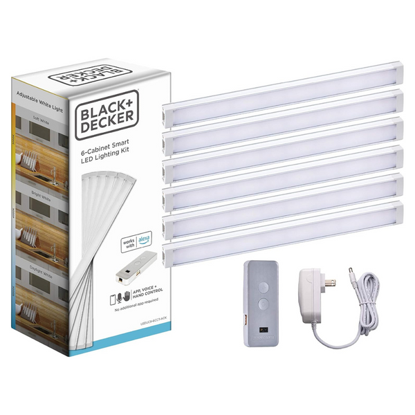 Black+decker Alexa-Compatible Under Cabinet LED Lighting Kit