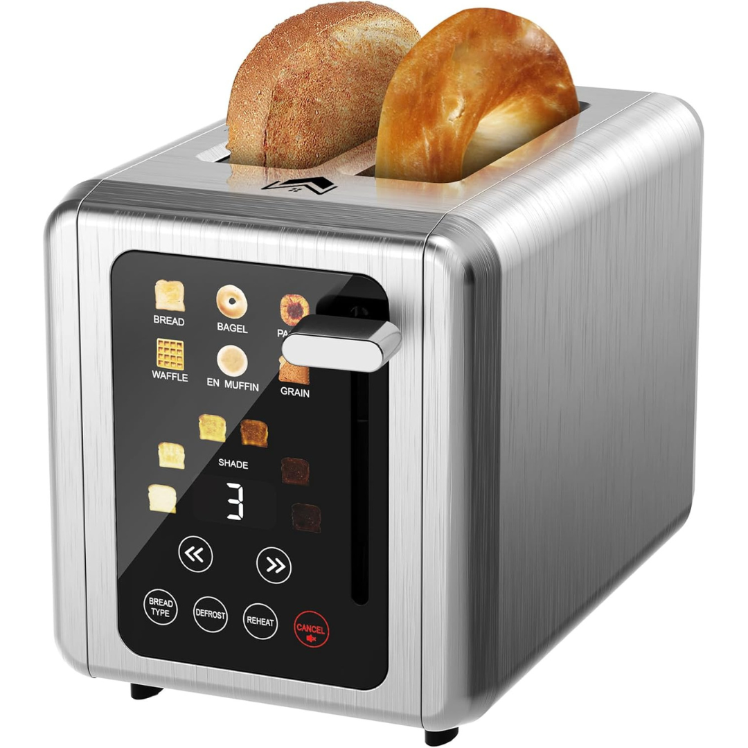 Stainless Steel Digital Timer Toaster