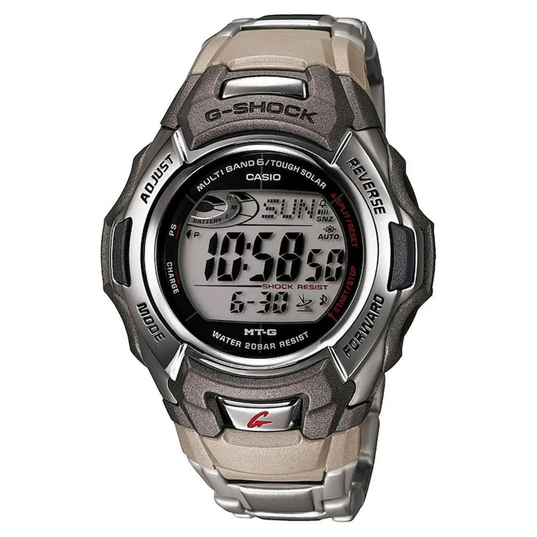 Casio Men's G-Shock Tough Solar Atomic Stainless Steel Sport Watch