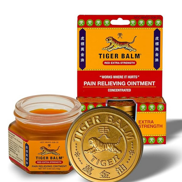 Tiger Balm Extra Strength Pain Relieving Ointment, 0.63 Oz