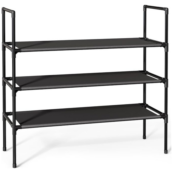 Sakugi 3-Tier Non-Woven Fabric X-Large Shoe Organizer Rack