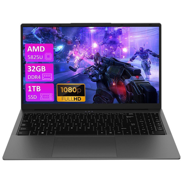 Auusda T152A-5700 15.6" FHD Gaming Laptop (Ryzen 7 5700U / 32GB RAM / 1TB SSD)