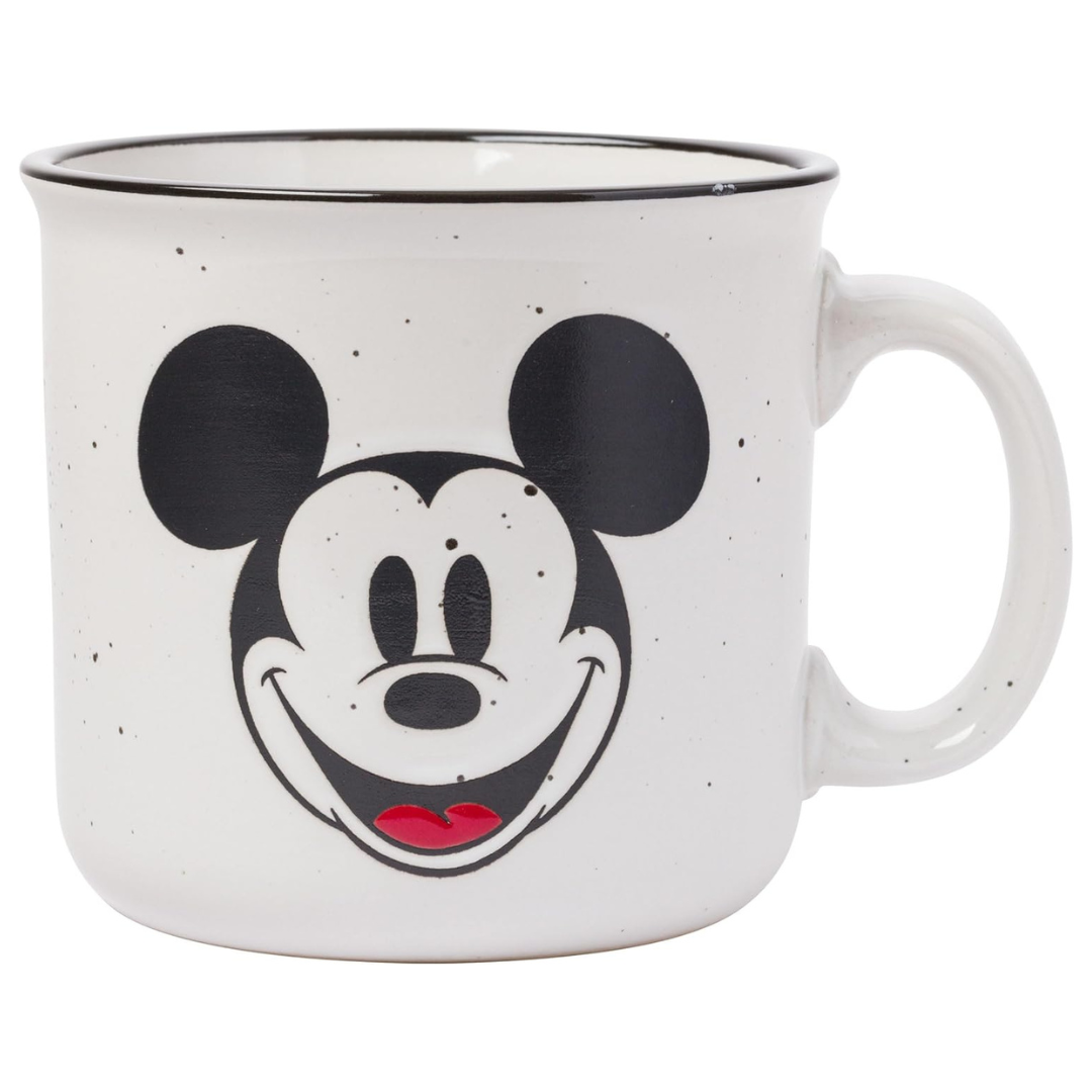 20-Oz Silver Buffalo Disney Mickey Mouse Ceramic Camper Mug