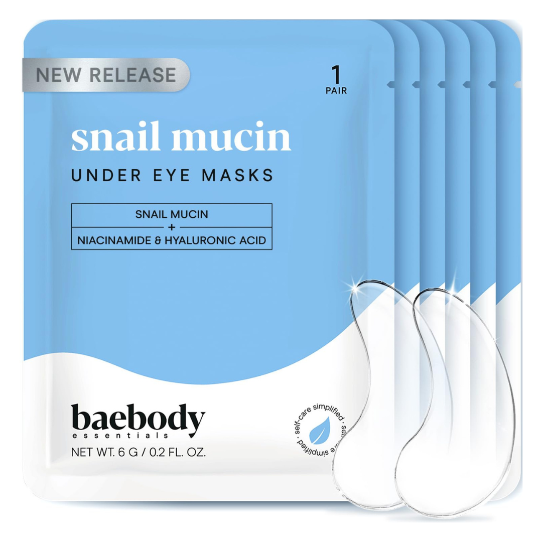 6-Pairs Baebody Advanced Snail Mucin Under Eye Masks