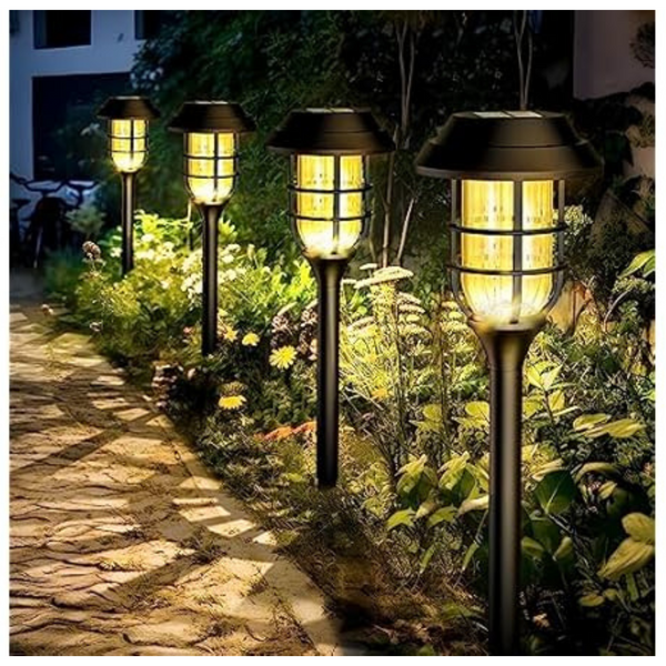 8-Pack SOLPEX Outdoor Pathway Solar Bright LED Garden Lights